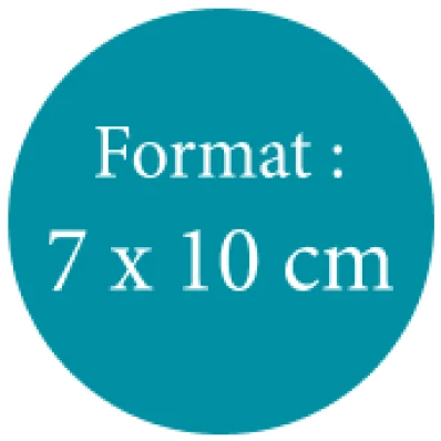 Format : 7 x 10 cm